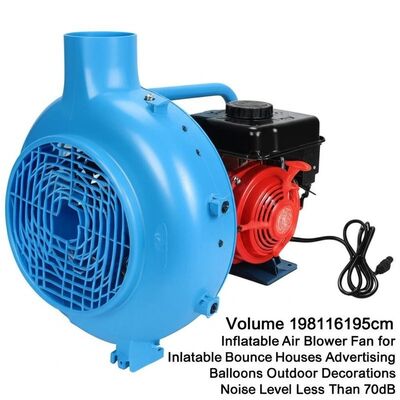 Volume 198116195cm Ventilatore gonfiabile per case gonfiabili a rimbalzo Palloni pubblicitari Decorazioni esterne Livello di rumore inferiore a 70dB