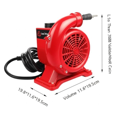 Ventilatore gonfiabile con livello di rumore inferiore a 70dB, design compatto 19,8*11,6*19,5 cm, volume 3,5 m, lunghezza del cavo di alimentazione